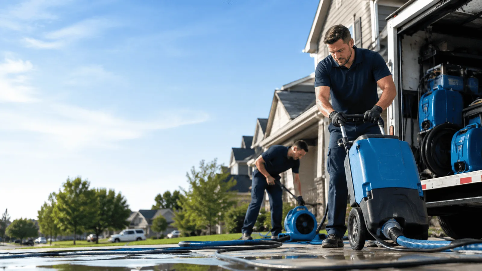 Dehumidification being performed in South Sterling, PA